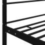 Estructura de cama con dosel metal negro 160x200 cm de vidaXL, Camas y somieres - Ref: Foro24-325063, Precio: 189,55 €, Descu...