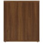 Mueble TV madera contrachapada color marrón roble 100x35x40 cm