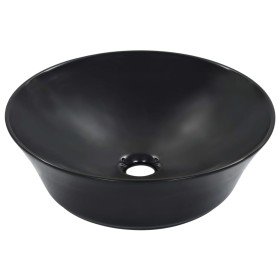 Lavabo 41x12,5 cm cerámica negro