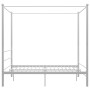Weißer Himmelbettrahmen aus Metall, 160 x 200 cm von vidaXL, Betten und Lattenroste - Ref: Foro24-325064, Preis: 170,89 €, Ra...