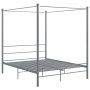 Graues Himmelbettgestell aus Metall, 160 x 200 cm von vidaXL, Betten und Lattenroste - Ref: Foro24-325065, Preis: 157,43 €, R...