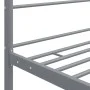 Gray metal canopy bed frame 160x200 cm by vidaXL, Beds and slatted bases - Ref: Foro24-325065, Price: 155,22 €, Discount: %