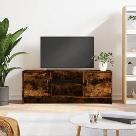 Mueble de TV madera de ingeniería roble ahumado 102x30x37,5 cm Mueble de TV madera de ingeniería roble ahumado 102x30x37,5 cm