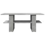 Mesa de centro madera de ingeniería gris hormigón 102x55x42 cm