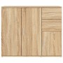Aparador Roble Sonoma 91x29,5x75 cm Madera de ingeniería
