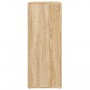 Aparador Roble Sonoma 91x29,5x75 cm Madera de ingeniería