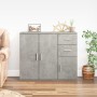Aparador de madera contrachapada gris hormigón 91x29,5x75 cm en Aparadores | Comprar online en Foro24