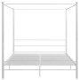 Weißer Himmelbettrahmen aus Metall, 180 x 200 cm von vidaXL, Betten und Lattenroste - Ref: Foro24-325067, Preis: 177,19 €, Ra...