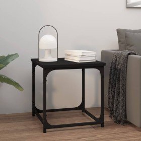 Mesa auxiliar de madera contrachapada negro 40x40x40 cm Mesa auxiliar de madera contrachapada negro 40x40x40 cm
