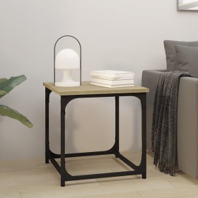 Mesa auxiliar madera contrachapada roble Sonoma 40x40x40 cm Mesa auxiliar madera contrachapada roble Sonoma 40x40x40 cm