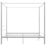 Estructura de cama con dosel metal blanco 200x200 cm de vidaXL, Camas y somieres - Ref: Foro24-325070, Precio: 150,49 €, Desc...