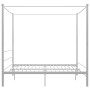 Weißer Himmelbettrahmen aus Metall, 200 x 200 cm von vidaXL, Betten und Lattenroste - Ref: Foro24-325070, Preis: 152,44 €, Ra...