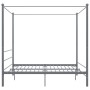 Estructura de cama con dosel metal gris 200x200 cm de vidaXL, Camas y somieres - Ref: Foro24-325071, Precio: 147,17 €, Descue...