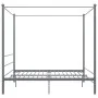 Gray metal canopy bed frame 200x200 cm by vidaXL, Beds and slatted bases - Ref: Foro24-325071, Price: 150,03 €, Discount: %
