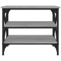Mesa auxiliar madera contrachapada gris Sonoma 55x38x45 cm