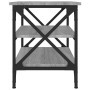 Mesa auxiliar madera contrachapada gris Sonoma 55x38x45 cm