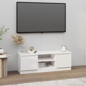 Mueble de TV con puerta blanco 102x30x36 cm Mueble de TV con puerta blanco 102x30x36 cm