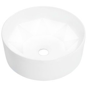Lavabo 36x14 cm cerámica blanco