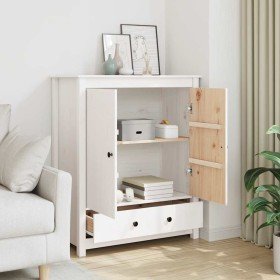 Aparador alto madera maciza de pino blanco 83x41,5x100 cm Aparador alto madera maciza de pino blanco 83x41,5x100 cm