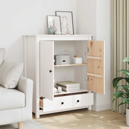 Aparador alto madera maciza de pino blanco 83x41,5x100 cm