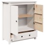 Aparador alto madera maciza de pino blanco 83x41,5x100 cm