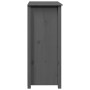 Aparador alto de madera maciza de pino gris 83x41,5x100 cm