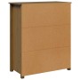 Aparador alto madera maciza de pino marrón miel 83x41,5x100 cm