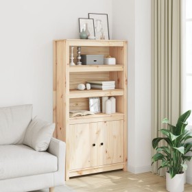 Aparador de madera maciza de pino 80x35x154 cm Aparador de madera maciza de pino 80x35x154 cm