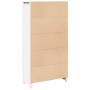 Aparador alto madera maciza de pino blanco 80x35x154 cm