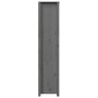 Aparador alto madera maciza de pino gris 80x35x154 cm