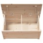 Caja de almacenamiento madera maciza de pino 80x40x45,5 cm