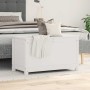 Caja de almacenaje madera maciza de pino blanco 80x40x45,5 cm