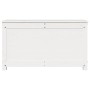 Caja de almacenaje madera maciza de pino blanco 80x40x45,5 cm