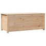 Caja de almacenamiento madera maciza de pino 110x50x45,5 cm