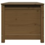 Caja almacenaje madera maciza pino marrón miel 110x50x45,5 cm