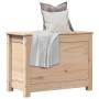 Caja de almacenamiento madera maciza de pino 60x32x45,5 cm