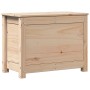Caja de almacenamiento madera maciza de pino 60x32x45,5 cm