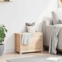 Caja de almacenamiento madera maciza de pino 60x32x45,5 cm