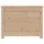Caja de almacenamiento madera maciza de pino 60x32x45,5 cm