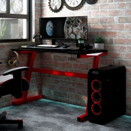 Gaming desk with LED light Y shape black 110x60x75 cm by vidaXL, Desks - Ref: Foro24-325420, Price: 133,86 €, Discount: %