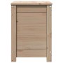 Caja de almacenamiento madera maciza de pino 60x32x45,5 cm