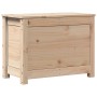 Caja de almacenamiento madera maciza de pino 60x32x45,5 cm