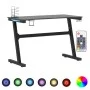 Gaming-Schreibtisch mit LED-Licht Y-Form schwarz 110x60x75 cm von vidaXL, Schreibtische - Ref: Foro24-325420, Preis: 140,55 €...