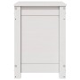 Caja de almacenaje madera maciza de pino blanco 60x32x45,5 cm