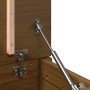 Caja de almacenaje madera maciza pino marrón miel 60x32x45,5 cm