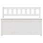 Banco de madera maciza de pino blanco 110x41x76,5 cm