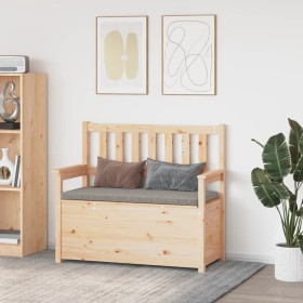 Banco de madera maciza de pino 112,5x51,5x96,5 cm