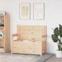Banco de madera maciza de pino 112,5x51,5x96,5 cm