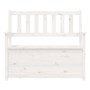 Banco de madera maciza de pino blanco 112,5x51,5x96,5 cm