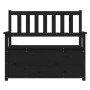 Banco de madera maciza de pino negro 112,5x51,5x96,5 cm